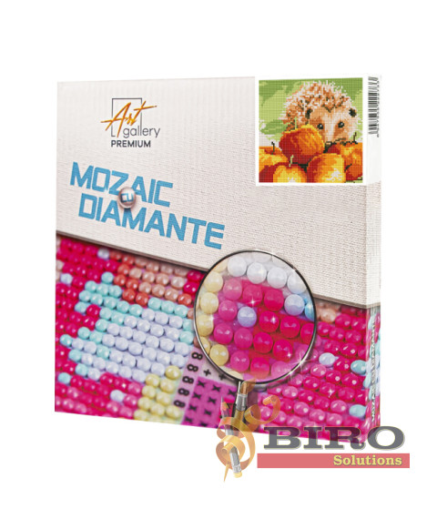 Mozaic cu diamante 20x20 cm Arici prin mere